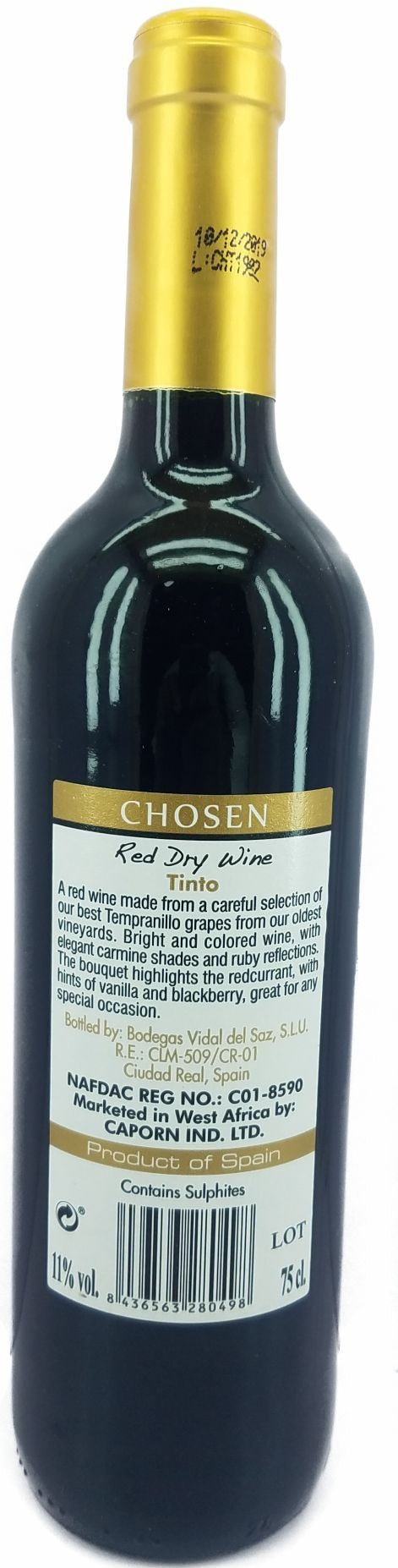 Chosen Tinto Red Wine 75cl