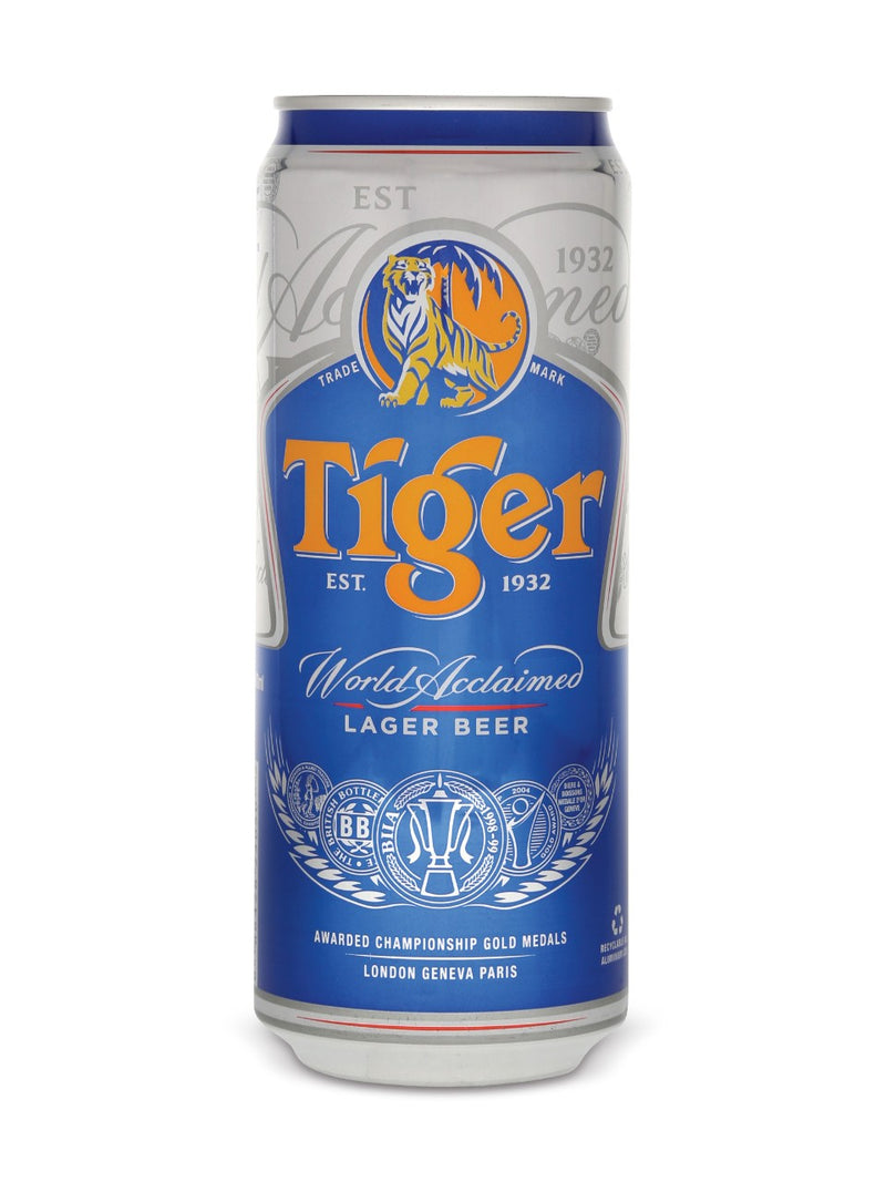 Tiger Lager Beer 33cl Can