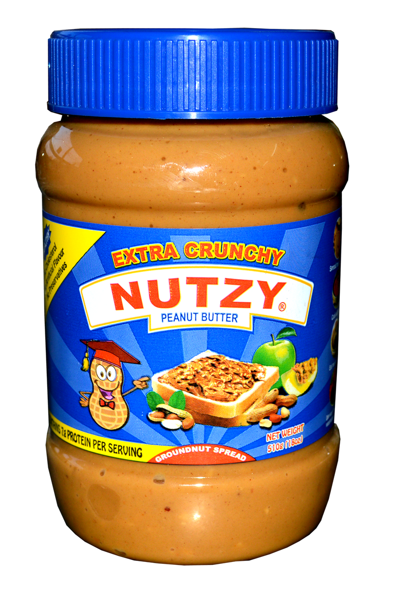Nutzy Extra Crunchy Peanut Butter 510g