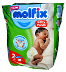 Molfix Baby Pants Mini Size2 (3-6kg 10pcs)