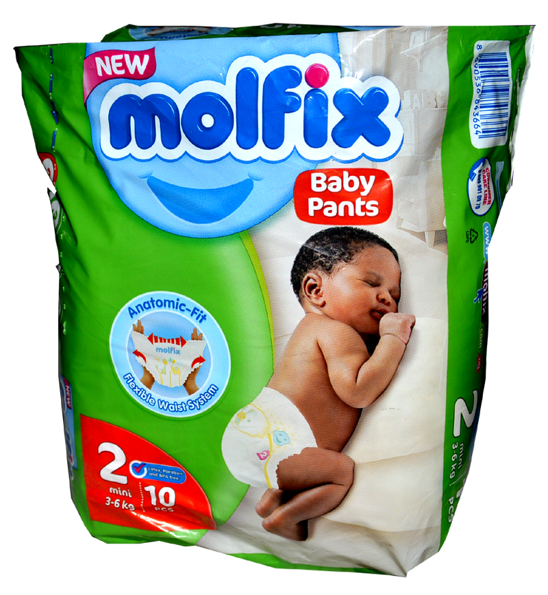 Molfix Baby Pants Mini Size2 (3-6kg 10pcs)