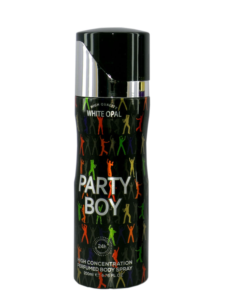White Opal Deo Spray 200ml Party Boy