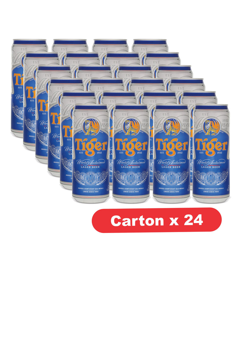 Tiger Lager Beer 33cl Can